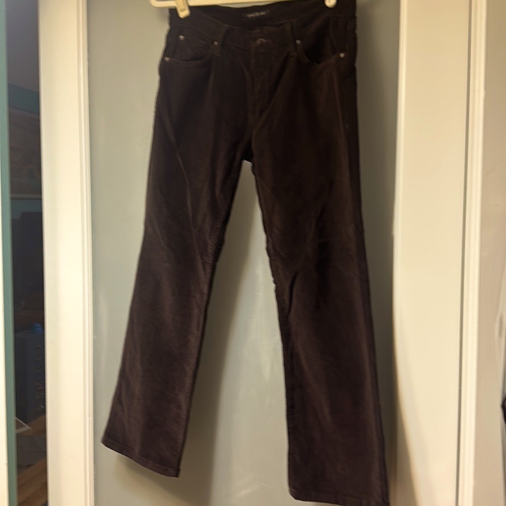 James Jeans size 31 brown corduroy stretch jeans